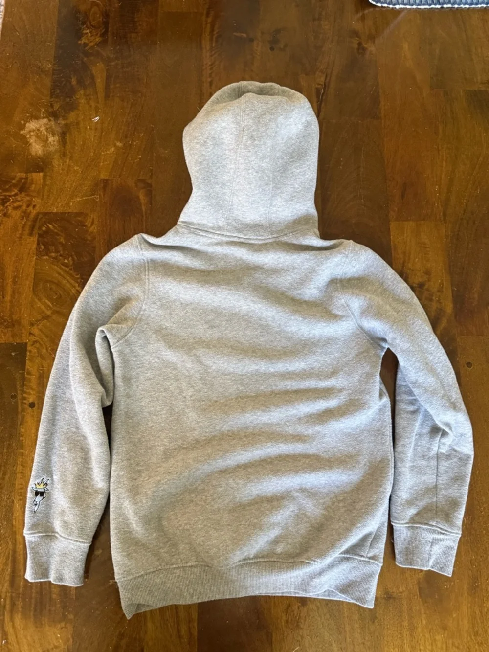 Youth Gray Pullover Hoodie with Goat Patch - Picture 2 of 6